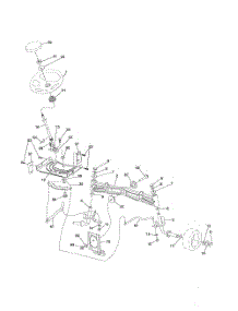 Steering parts for Husqvarna Riding Mower Tractor YTH20K46 from AppliancePartsPros.com