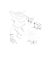 Seat Assembly parts for Husqvarna Riding Mower Tractor YTH2148 from AppliancePartsPros.com