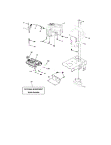 Engine parts for Husqvarna Riding Mower Tractor YTH2148 from AppliancePartsPros.com