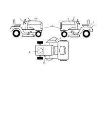 Decals parts for Husqvarna Riding Mower Tractor YTH2246 from AppliancePartsPros.com