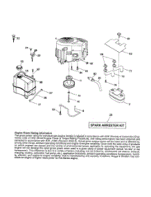 Engine parts for Husqvarna Riding Mower Tractor YTH2246 from AppliancePartsPros.com