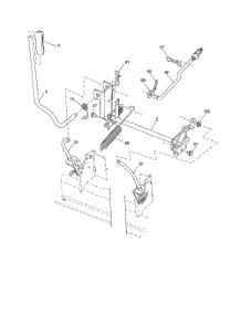 Mower Lift parts for Husqvarna Riding Mower Tractor YTH2246 from AppliancePartsPros.com