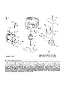 Engine parts for Husqvarna Riding Mower Tractor YTH2246 from AppliancePartsPros.com