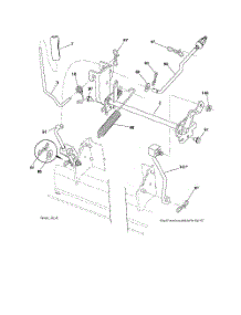 Mower Lift parts for Husqvarna Riding Mower Tractor YTH2246 from AppliancePartsPros.com