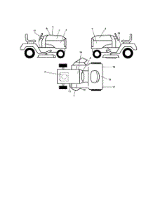Decals parts for Husqvarna Riding Mower Tractor YTH2448 from AppliancePartsPros.com