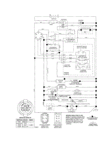Schematic Diagram-Tractor parts for Husqvarna Riding Mower Tractor YTH2454 from AppliancePartsPros.com