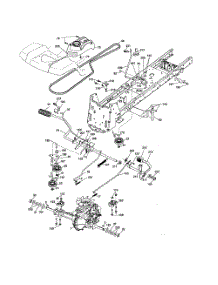 Drive parts for Husqvarna Riding Mower Tractor YTH2454T from AppliancePartsPros.com