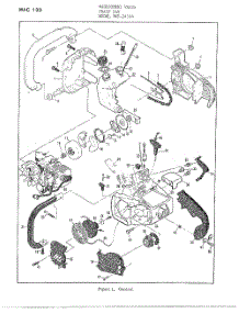 Chain Saw  /  Service Specs parts for Mcculloch Chainsaw 24144 from AppliancePartsPros.com