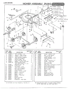 Mower Assembly (Push)  /  Figure 2 parts for Mcculloch Walk Behind Lawn Mower 400090E from AppliancePartsPros.com