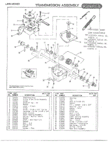 Transmission Assembly  /  Figure 4 parts for Mcculloch Walk Behind Lawn Mower 400090E from AppliancePartsPros.com