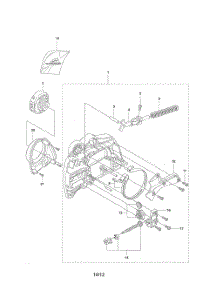 Chain Brake  /  Clutch Cover-Cs 380 parts for Mcculloch Chainsaw CS380 from AppliancePartsPros.com