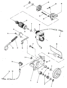 Figure 2 - Motor Assembly parts for Mcculloch Chainsaw ELECTRAMAC 16ES 11400102-08 from AppliancePartsPros.com
