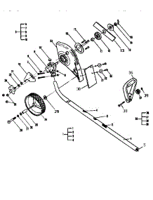 Shaft  /  Shield Assembly parts for Mcculloch Grass Line Trimmer MAC 328GLE 12-400065-02 from AppliancePartsPros.com