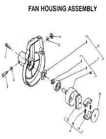 Fan Housing parts for Mcculloch Grass Line Trimmer MAC 80-SL 15-400029-15 from AppliancePartsPros.com
