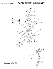 Carburetor parts for Mcculloch Grass Line Trimmer MAC 80-SL 15-400029-15 from AppliancePartsPros.com