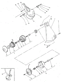 Figure 6 - Debris Shld  /  String Hd Cutter  /  Blade Grd  /  Blade Assembl parts for Mcculloch Grass Line Trimmer MAC 80-SX 14400029-15 from AppliancePartsPros.com