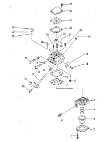 Figure 8 - Carburetor Zama M16 For Mac 80-Sx parts for Mcculloch Grass Line Trimmer MAC 80-SX 14400029-15 from AppliancePartsPros.com