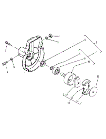 Figure 2 - Fan Housing Assembly parts for Mcculloch Grass Line Trimmer MAC 85-SX 14400029-16 from AppliancePartsPros.com