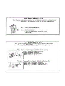 Service Reference parts for Mcculloch Leaf Blower MAC GBV 345 TYPE 3 from AppliancePartsPros.com