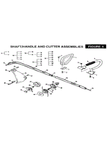 Shaft  /  Handle And Cutter Assemblies parts for Mcculloch Grass Line Trimmer MAC2815-11400128-01 from AppliancePartsPros.com