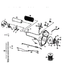 Starter Housing Assembly parts for Mcculloch Grass Line Trimmer MAC284S 12-400128-77 from AppliancePartsPros.com