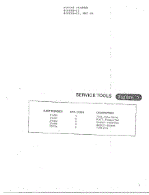 Service Tools parts for Mcculloch Hedge Trimmer MAG 65 from AppliancePartsPros.com