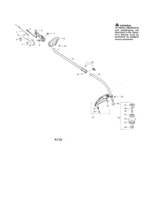 Drive Shaft  /  Shield  /  Handle parts for Mcculloch Grass Line Trimmer MC025 TYPE 1 from AppliancePartsPros.com