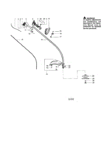 Driveshaft parts for Poulan Grass Line Trimmer 033 from AppliancePartsPros.com