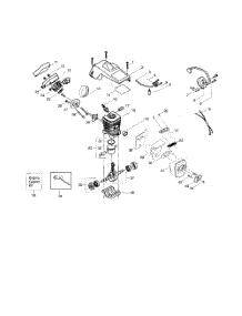 Shield  /  Cylinder  /  Crankshaft parts for Poulan Chainsaw 1950LE TYPE 1 from AppliancePartsPros.com