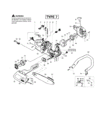 Chain  /  Bar  /  Fan Housing parts for Poulan Chainsaw 1975 TYPE 7 from AppliancePartsPros.com