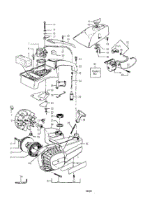 Handle  /  Flywheel  /  Housing parts for Poulan Chainsaw 2000 from AppliancePartsPros.com