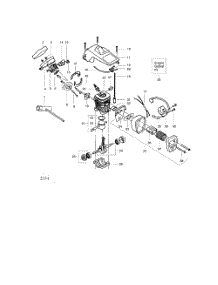 Cylinder  /  Shield-Cylinder parts for Poulan Chainsaw 2025 from AppliancePartsPros.com