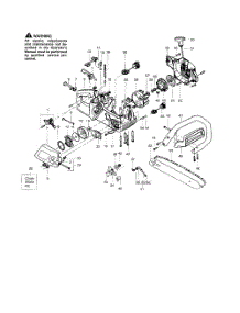Chain  /  Bar  /  Fan Housing parts for Poulan Chainsaw 2025 from AppliancePartsPros.com