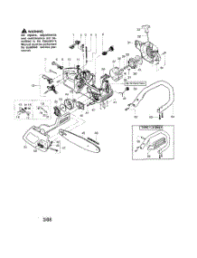 Chassis  /  Bar  /  Handle parts for Poulan Chainsaw 2050 TYPE 1-5 from AppliancePartsPros.com