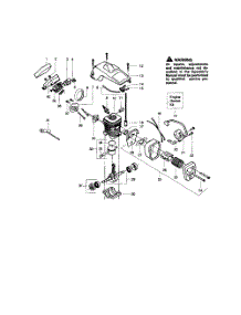 Shield  /  Cylinder  /  Crankshaft parts for Poulan Chainsaw 2055 TYPE 1-5 from AppliancePartsPros.com