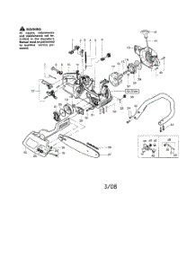 Chassis  /  Bar  /  Handle parts for Poulan Chainsaw 2055 TYPE 6 from AppliancePartsPros.com