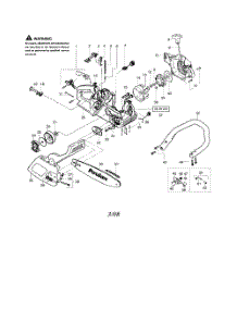 Chassis  /  Bar  /  Handle parts for Poulan Chainsaw 2055 TYPE 7 from AppliancePartsPros.com