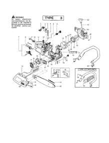 Chain  /  Bar  /  Handle  /  Fan Housing parts for Poulan Chainsaw 2075 TYPE 3 from AppliancePartsPros.com