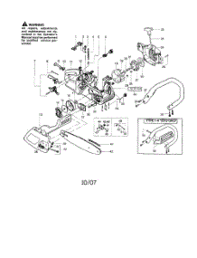 Chassis  /  Bar  /  Handle parts for Poulan Chainsaw 2075C TYPE 1, 2, 3, 4 from AppliancePartsPros.com