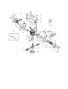 Shield  /  Cylinder  /  Crankshaft parts for Poulan Chainsaw 2075C TYPE 1, 2, 3, 4 from AppliancePartsPros.com
