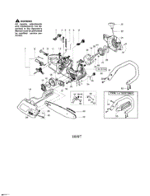 Chassis  /  Bar  /  Handle parts for Poulan Chainsaw 2075OC TYPE 5 from AppliancePartsPros.com