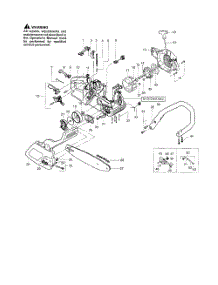 Chassis  /  Bar  /  Handle parts for Poulan Chainsaw 2150 PR TYPE 6 from AppliancePartsPros.com