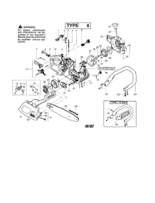 Throttle  /  Fan Housing  /  Chain  /  Bar parts for Poulan Chainsaw 2150 TYPE 6 (RECON) from AppliancePartsPros.com