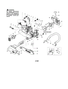 Chassis  /  Bar  /  Handle parts for Poulan Chainsaw 2150LE TYPE 1 from AppliancePartsPros.com