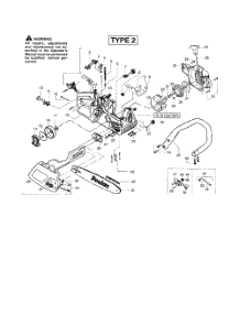 Chassis  /  Chain  /  Bar  /  Handle parts for Poulan Chainsaw 2150LE TYPE 2 from AppliancePartsPros.com