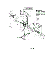 Cylinder, Shield  /  Cylinder parts for Poulan Chainsaw 2155 TYPE 1-4 from AppliancePartsPros.com