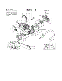 Chain  /  Bar  /  Handle  /  Fan Housing parts for Poulan Chainsaw 2155 TYPE 5 from AppliancePartsPros.com