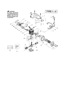 Cylinder  /  Crankcase  /  Crankshaft parts for Poulan Chainsaw 220 TYPE 1-3 (RECON) from AppliancePartsPros.com