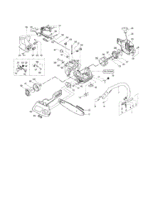 Chassis  /  Bar  /  Handle parts for Poulan Chainsaw 220 TYPE 4 from AppliancePartsPros.com