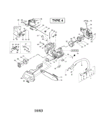 Chassis  /  Bar  /  Chain  /  Flywheel parts for Poulan Chainsaw 220 TYPE 4 (RECON) from AppliancePartsPros.com